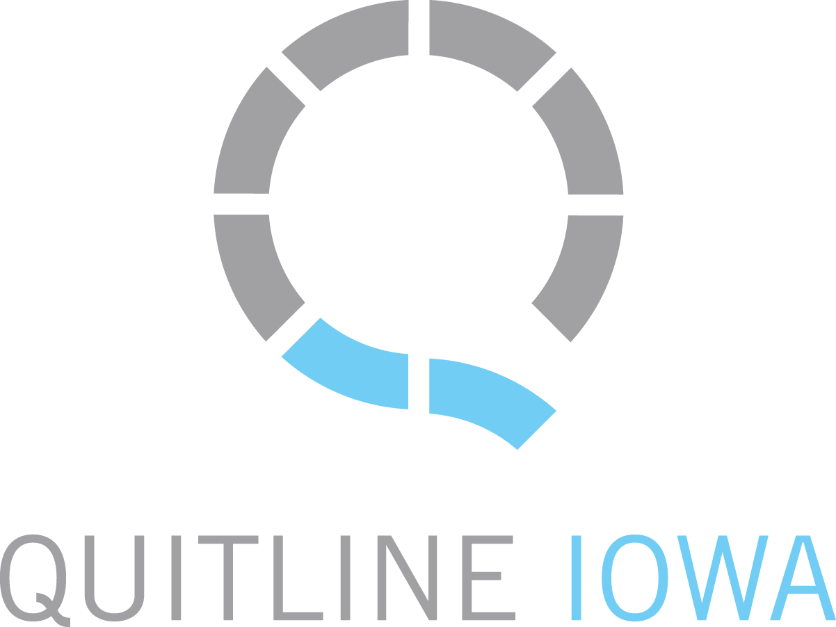 Quitline Iowa Logo activate to go to home